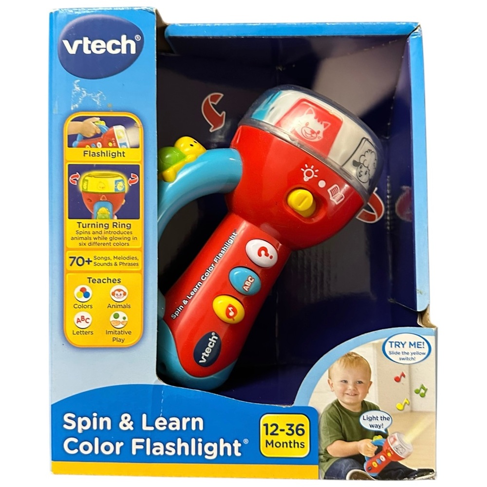 VTech Spin and Learn Color Flashlight for Kids Children 12-36 Months Old NEW